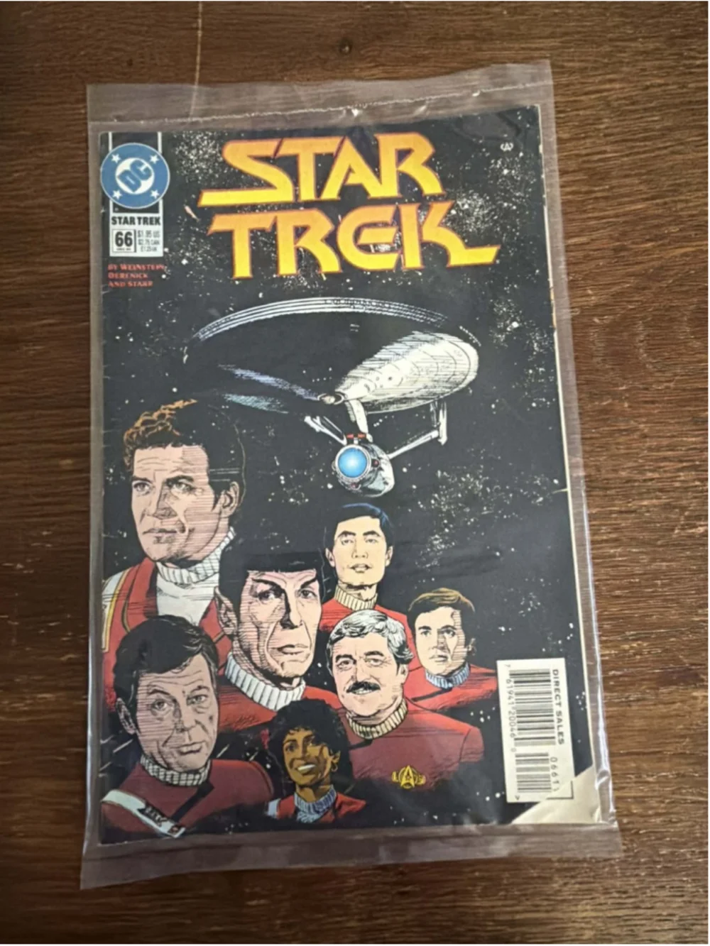 Star Trek #66 1994 DC Comics Full Crew Cover August Issue VF Vintage Sci-Fi